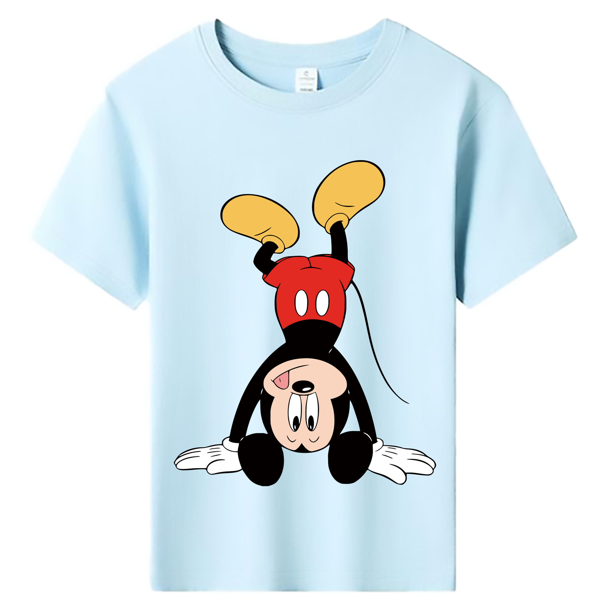 ミッキーマウス Mickey Mouse 綿100％キッズTシャツ（フロントプリント）